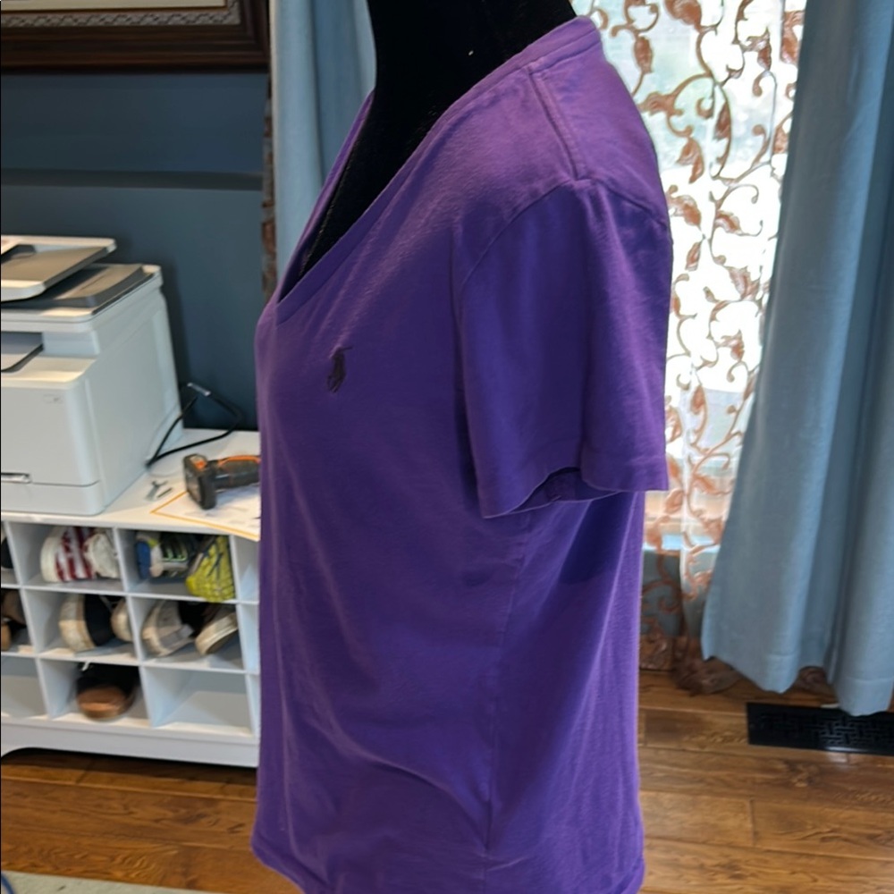 Polo by Ralph Lauren Purple Fitted Short Sleeve Tee - Picture 2 of 3